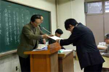 マテリアル工学科学位伝達式