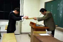 マテリアル工学科学位伝達式